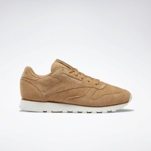 Adidasy Damskie Reebok Classic Leather Brązowe PL 70WOVNQ